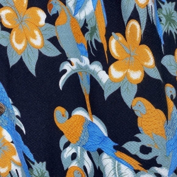 Vintage Koko Knot Resort Wear Parrot Hawaiian Button-Up Shirt Sz XL - Picture 3 of 7